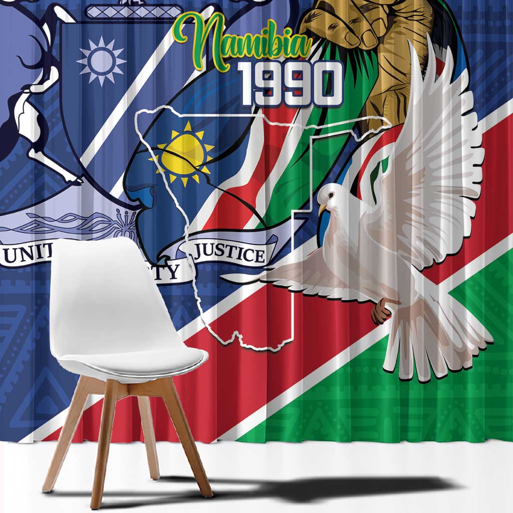 Afro Namibia Independence Day Window Curtain Namibian 1990 African Pattern