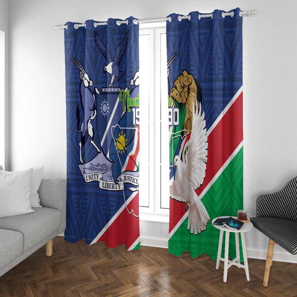 Afro Namibia Independence Day Window Curtain Namibian 1990 African Pattern