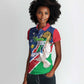 Afro Namibia Independence Day Women Polo Shirt Namibian 1990 African Pattern