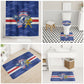 Cabo Verde Football 2026 Bathroom Set Forca Tubaroes Azuis