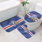 Cabo Verde Football 2026 Bathroom Set Forca Tubaroes Azuis
