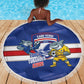 Cabo Verde Football 2026 Beach Blanket Forca Tubaroes Azuis