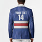 Cabo Verde Football 2026 Custom Blazer Forca Tubaroes Azuis