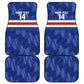 Cabo Verde Football 2026 Custom Car Mats Forca Tubaroes Azuis