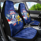 Cabo Verde Football 2026 Car Seat Cover Forca Tubaroes Azuis
