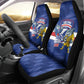 Cabo Verde Football 2026 Car Seat Cover Forca Tubaroes Azuis