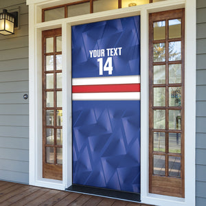 Cabo Verde Football 2026 Custom Door Cover Forca Tubaroes Azuis