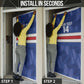 Cabo Verde Football 2026 Custom Door Cover Forca Tubaroes Azuis