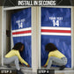 Cabo Verde Football 2026 Custom Door Cover Forca Tubaroes Azuis