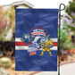 Cabo Verde Football 2026 Garden Flag Forca Tubaroes Azuis