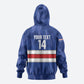 Cabo Verde Football 2026 Custom Hoodie Forca Tubaroes Azuis