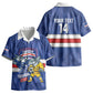 Cabo Verde Football 2026 Custom Kid Hawaiian Shirt Forca Tubaroes Azuis