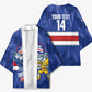 Cabo Verde Football 2026 Custom Kimono Forca Tubaroes Azuis