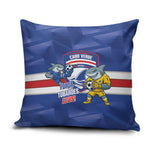 Cabo Verde Football 2026 Pillow Cover Forca Tubaroes Azuis