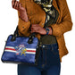Cabo Verde Football 2026 Shoulder Handbag Forca Tubaroes Azuis