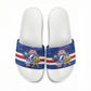 Cabo Verde Football 2026 Slide Sandals Forca Tubaroes Azuis
