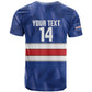Cabo Verde Football 2026 Custom T shirt Forca Tubaroes Azuis