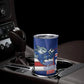 Cabo Verde Football 2026 Custom Tumbler Cup Forca Tubaroes Azuis