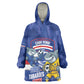 Cabo Verde Football 2026 Custom Wearable Blanket Hoodie Forca Tubaroes Azuis