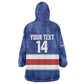 Cabo Verde Football 2026 Custom Wearable Blanket Hoodie Forca Tubaroes Azuis