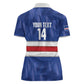 Cabo Verde Football 2026 Custom Women Polo Shirt Forca Tubaroes Azuis