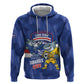 Cabo Verde Football 2026 Custom Zip Hoodie Forca Tubaroes Azuis