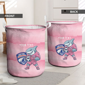 Cabo Verde Football 2026 Custom Laundry Basket Tubaroes Azuis Goalkeeper Pink Jersey