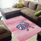 Cabo Verde Football 2026 Custom Area Rug Tubaroes Azuis Goalkeeper Pink Jersey