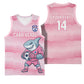 Cabo Verde Football 2026 Custom Basketball Jersey Tubaroes Azuis Goalkeeper Pink Jersey