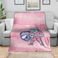 Cabo Verde Football 2026 Custom Blanket Tubaroes Azuis Goalkeeper Pink Jersey