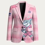 Cabo Verde Football 2026 Custom Blazer Tubaroes Azuis Goalkeeper Pink Jersey