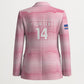 Cabo Verde Football 2026 Custom Blazer Tubaroes Azuis Goalkeeper Pink Jersey