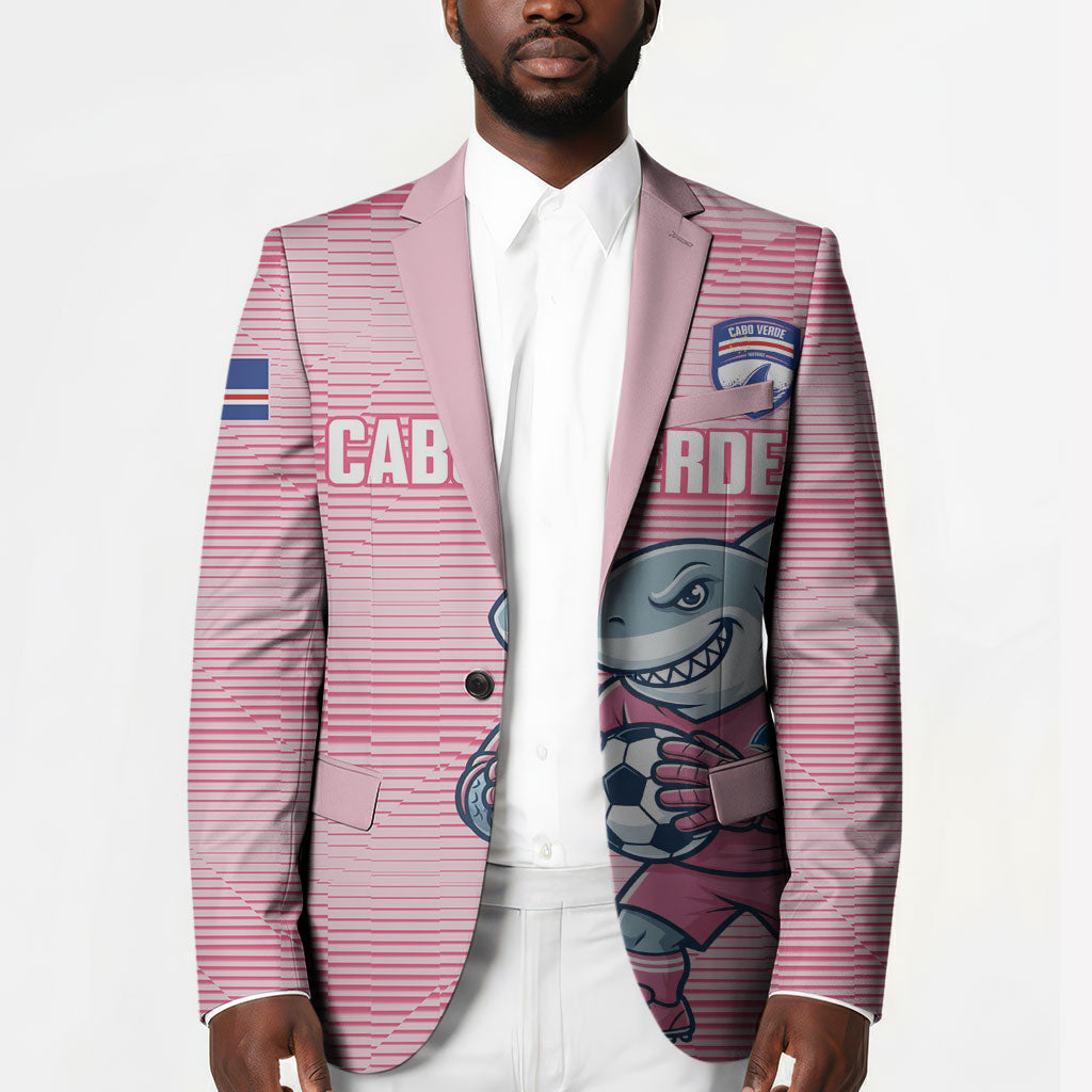 Cabo Verde Football 2026 Custom Blazer Tubaroes Azuis Goalkeeper Pink Jersey