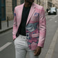 Cabo Verde Football 2026 Custom Blazer Tubaroes Azuis Goalkeeper Pink Jersey