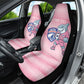 Cabo Verde Football 2026 Custom Car Seat Cover Tubaroes Azuis Goalkeeper Pink Jersey
