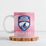 Cabo Verde Football 2026 Custom Ceramic Mug Tubaroes Azuis Goalkeeper Pink Jersey