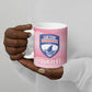 Cabo Verde Football 2026 Custom Ceramic Mug Tubaroes Azuis Goalkeeper Pink Jersey