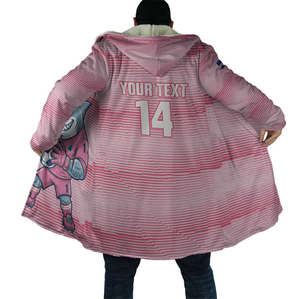 Cabo Verde Football 2026 Custom Cloak Tubaroes Azuis Goalkeeper Pink Jersey
