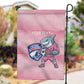 Cabo Verde Football 2026 Custom Garden Flag Tubaroes Azuis Goalkeeper Pink Jersey