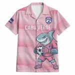 Cabo Verde Football 2026 Custom Hawaiian Shirt Tubaroes Azuis Goalkeeper Pink Jersey