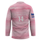Cabo Verde Football 2026 Custom Hockey Jersey Tubaroes Azuis Goalkeeper Pink Jersey