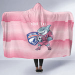 Cabo Verde Football 2026 Custom Hooded Blanket Tubaroes Azuis Goalkeeper Pink Jersey