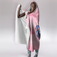 Cabo Verde Football 2026 Custom Hooded Blanket Tubaroes Azuis Goalkeeper Pink Jersey