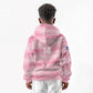 Cabo Verde Football 2026 Custom Kid Hoodie Tubaroes Azuis Goalkeeper Pink Jersey