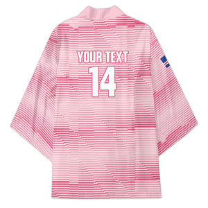 Cabo Verde Football 2026 Custom Kimono Tubaroes Azuis Goalkeeper Pink Jersey