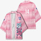 Cabo Verde Football 2026 Custom Kimono Tubaroes Azuis Goalkeeper Pink Jersey