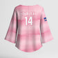 Cabo Verde Football 2026 Custom Kimono Sleeve Blouse Tubaroes Azuis Goalkeeper Pink Jersey