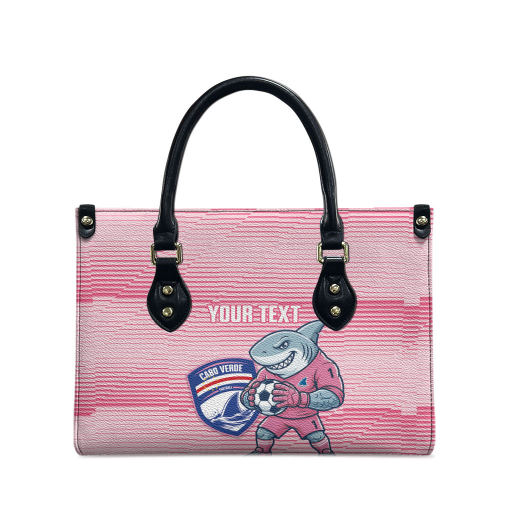 Cabo Verde Football 2026 Custom Leather Bag Tubaroes Azuis Goalkeeper Pink Jersey