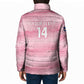 Cabo Verde Football 2026 Custom Padded Jacket Tubaroes Azuis Goalkeeper Pink Jersey