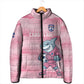 Cabo Verde Football 2026 Custom Padded Jacket Tubaroes Azuis Goalkeeper Pink Jersey